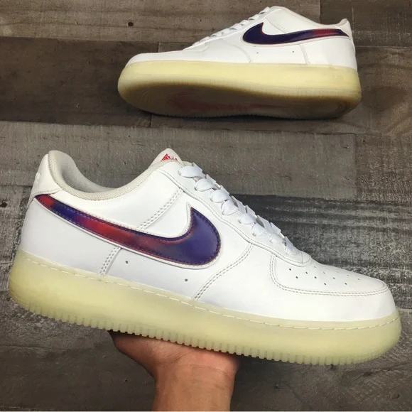 Nike Air Force 1 Low De Lo Mio One Sneakers Shoes Mens 12 Lows BQ8448-100 Forces - Picture 13 of 15